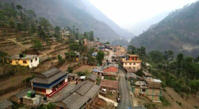 दरवाङको उपल्लो बजारको सडक १८ वर्षपछि कालोपत्र