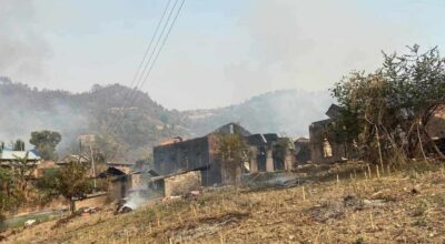 काभ्रेको रोशी गाउँपालिकामा आगलागी