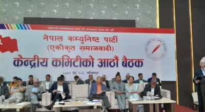 एकीकृत समाजवादीको केन्द्रीय कमिटीको बैठक