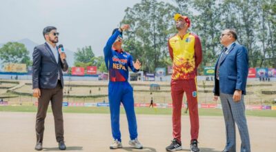 वेस्ट इन्डिज ‘ए’ ब्याटिङ गर्दै