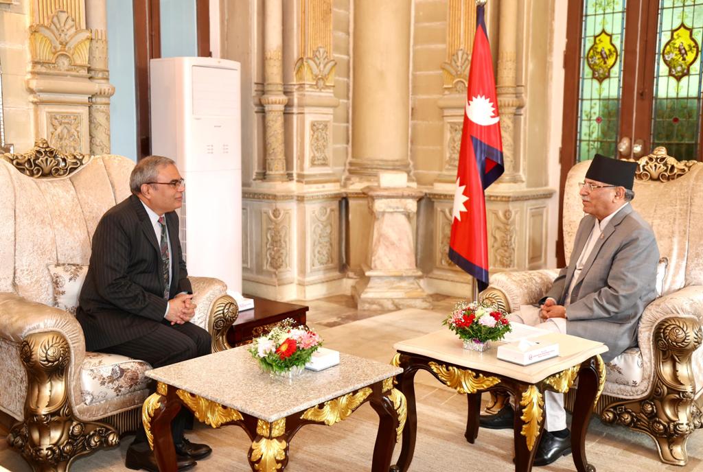प्रधानमन्त्री प्रचण्डसँग बिम्स्टेकका महासचिवको शिष्टाचार भेट