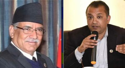 प्रधानमन्त्री प्रचण्ड र गगन थापा