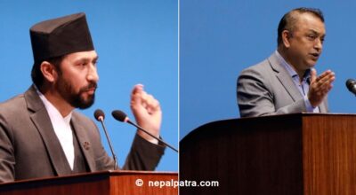 रवि लामिछाने र गगन थापा