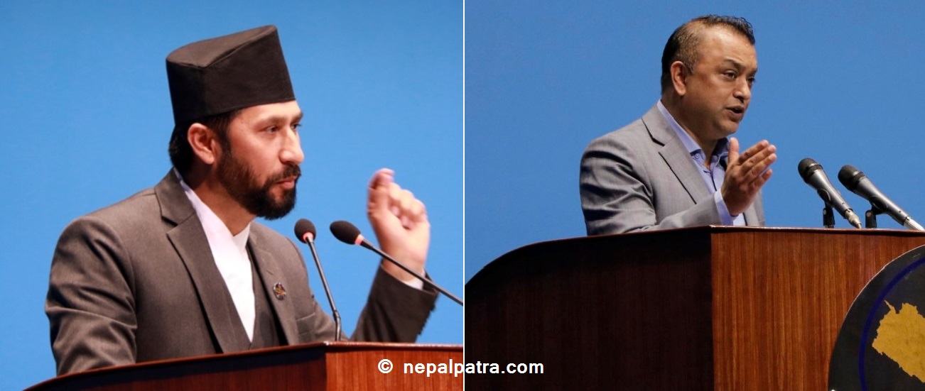 रवि लामिछाने र गगन थापा