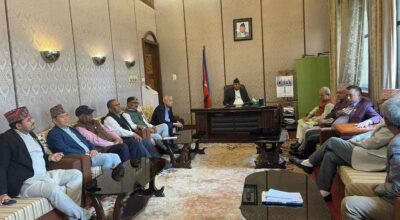 संसद भवन नयाँ बानेश्वरमा विपक्षी दलको छलफल जारी