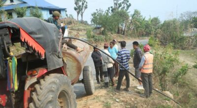 मुहान सुकेपछि खानेपानीका लागि ट्याङ्करमा निर्भर