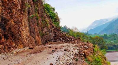 भेरी करिडोरको रिम्नामा सडक अवरुद्ध