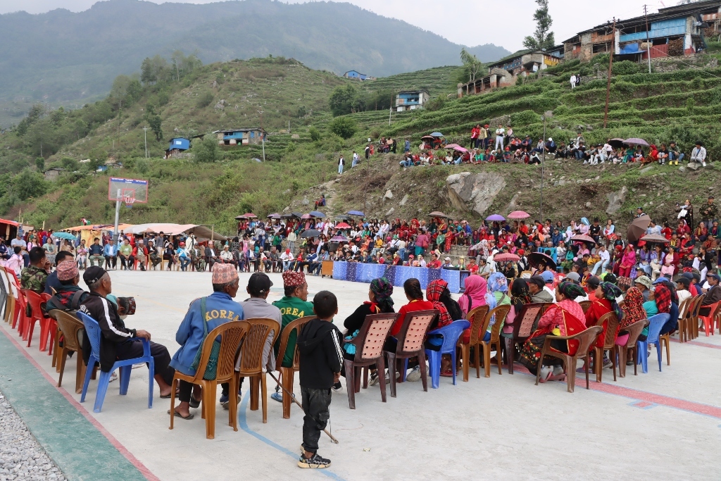म्याग्दीको दग्नाममा खेलमैदान निर्माण