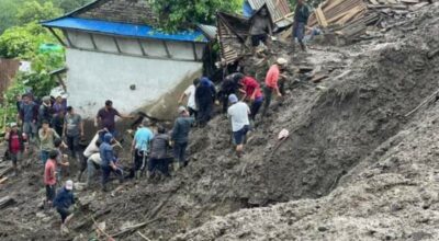 लमजुङमा पहिरो