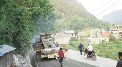 म्याग्दीका ग्रामीण सडक धमाधम कालोपत्र