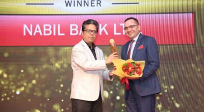 नबिल बैंक ‘सेल्स एक्सिलेन्स अवार्ड २०२३’ बाट सम्मानित