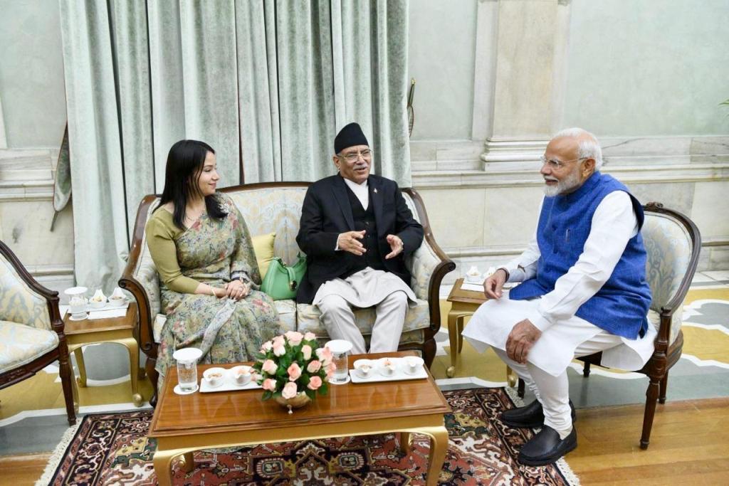 प्रधानमन्त्री प्रचण्ड र नरेन्द्र मोदी