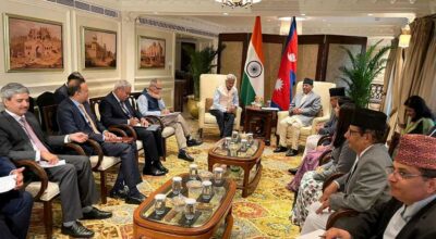 प्रधानमन्त्री प्रचण्ड र एस जयशङ्कर