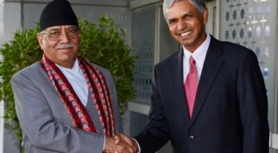 प्रधानमन्त्री प्रचण्ड नयाँदिल्लीमा