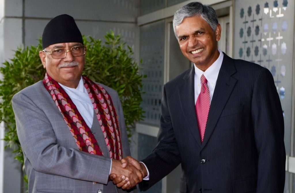 प्रधानमन्त्री प्रचण्ड नयाँदिल्लीमा