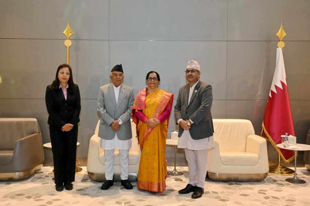 राष्ट्रपति रामचन्द्र पौडेल कतारमा