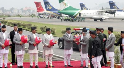 राष्ट्रपति रामचन्द्र पौडेल स्वदेश फिर्ता