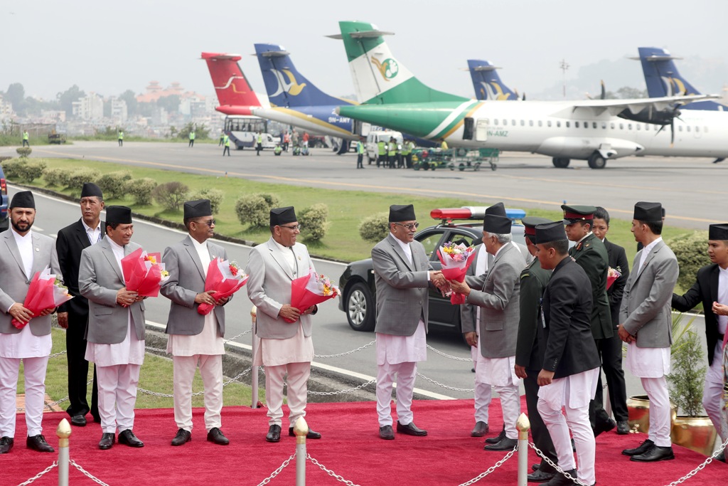 राष्ट्रपति रामचन्द्र पौडेल स्वदेश फिर्ता