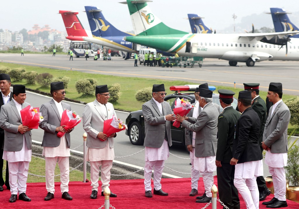 राष्ट्रपति रामचन्द्र पौडेल स्वदेश फिर्ता