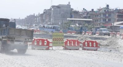 सूर्यविनायक–धुलिखेल सडक विस्तार सुस्त