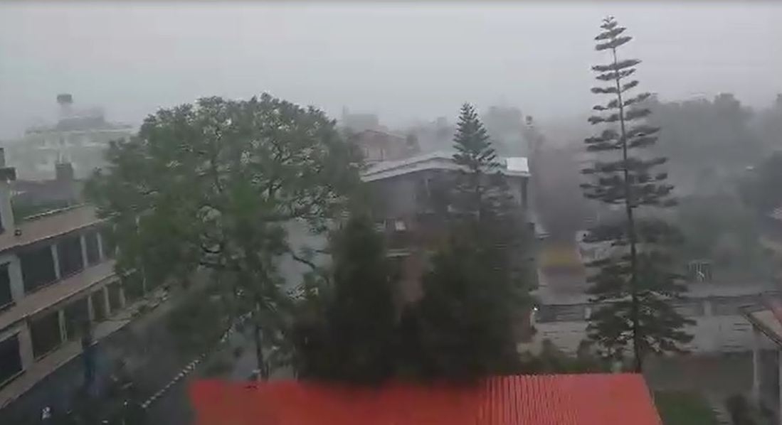 काठमाडौँ उपत्यकामा वर्षा