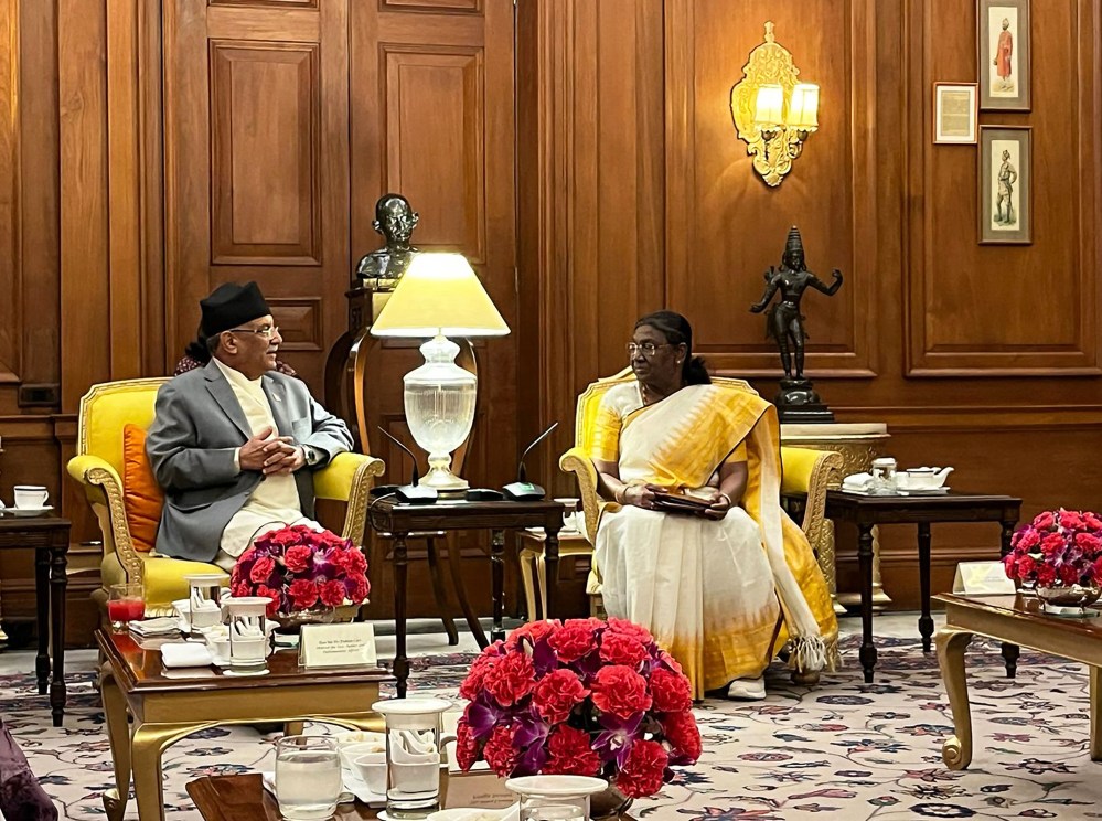 pm prachanda and indianpresident-dropadi-murmu