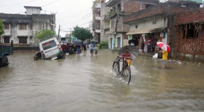 बाढीले वीरगन्जको विभिन्न ठाउँ डुबानमा
