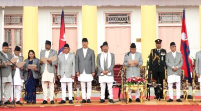 नवनियुक्त १९ मन्त्रीहरुले पनि लिए शपथ