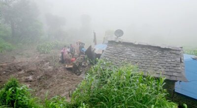 म्याग्दीको ताकममा पहिरो