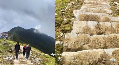 पर्यटन प्रवर्द्धन गर्न पदमार्ग निर्माण