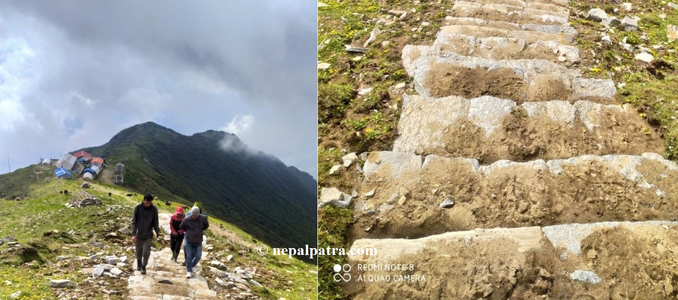 पर्यटन प्रवर्द्धन गर्न पदमार्ग निर्माण