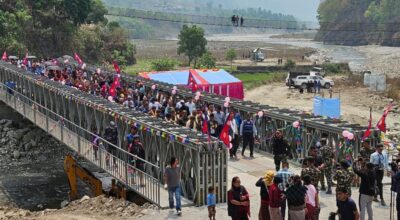 नेपाली सेनाद्वारा एक हजार चार सय किलोमिटर सडक निर्माण