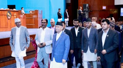 प्रधानमन्त्री ओलीले संसदबाट पाए दुई तिहाइ विश्वासको मत