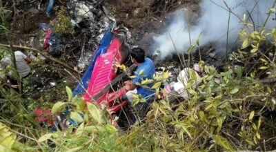 एयर डाइनेस्टीको हेलिकप्टर दुर्घटना