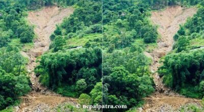 बागलुङ दब्ल्याङको पहिरो