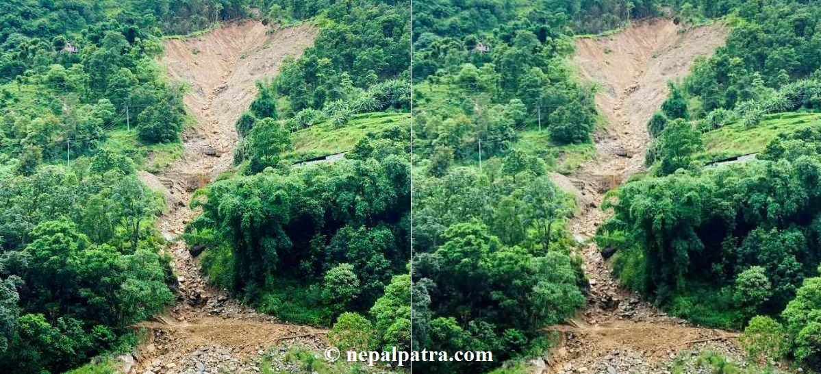 बागलुङ दब्ल्याङको पहिरो