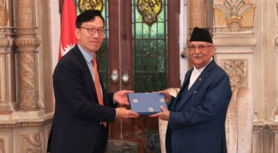 केपी शर्मा ओली र पार्क ताइयोङ