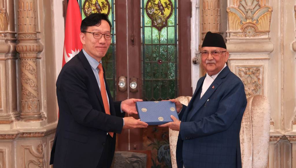 केपी शर्मा ओली र पार्क ताइयोङ