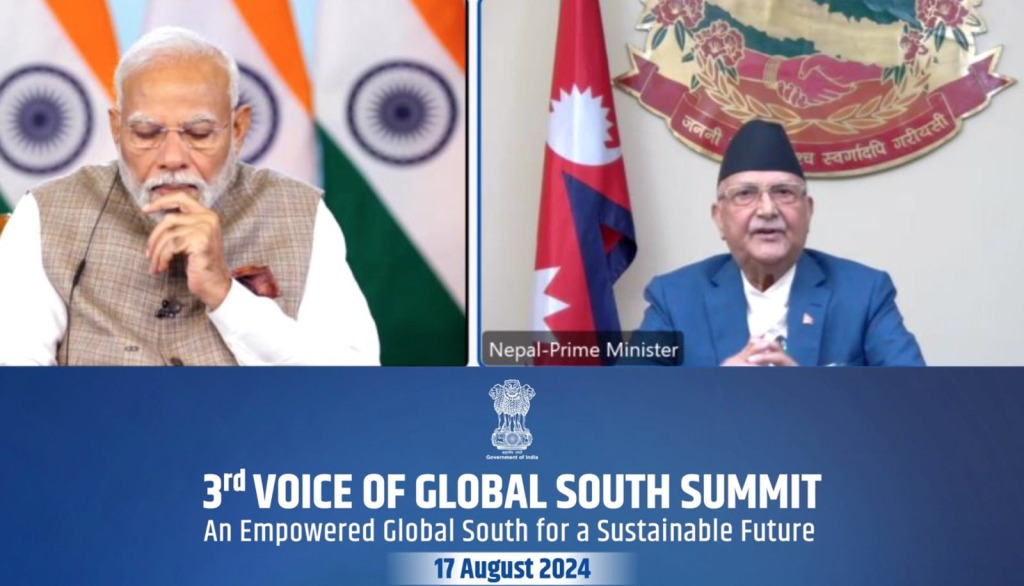 केपी शर्मा ओली र नरेन्द्र मोदी