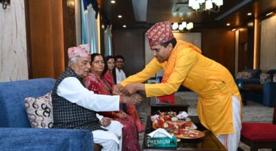 राष्ट्रपति पौडेलद्वारा शीतल निवासमा रक्षाबन्धन ग्रहण