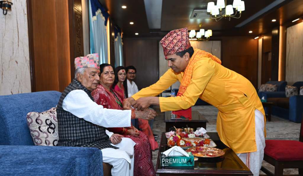 राष्ट्रपति पौडेलद्वारा शीतल निवासमा रक्षाबन्धन ग्रहण