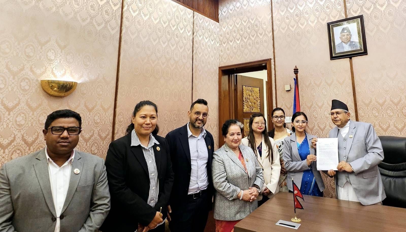 रास्वपा सांसदद्वारा संघीय संसदमा ध्यानाकर्षण प्रस्ताव दर्ता