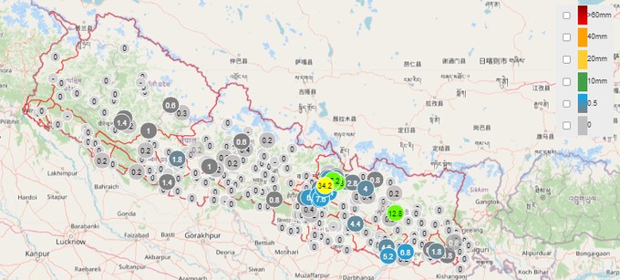 धेरै वर्षा