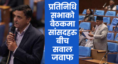 प्रतिनिधिसभाको बैठकमा सांसदहरुबीच सवालजवाफ