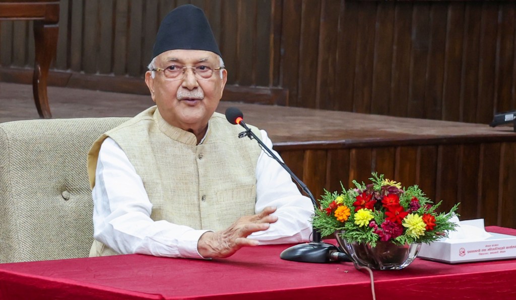 प्रधानमन्त्री केपी शर्मा ओली बालुवाटार