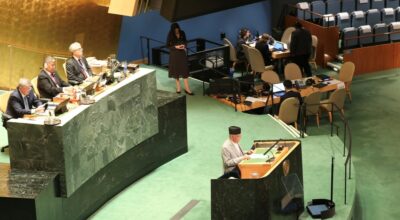 महासभाको छलफल सत्रमा प्रधानमन्त्री ओलीद्वारा अध्यक्षता