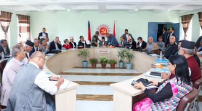 च्यासलमा नेकपा एमालेको पोलिटब्यूरो बैठक सुरु