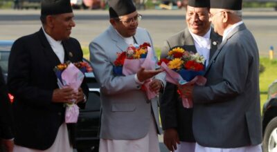 प्रधानमन्त्री केपी ओली स्वदेश फिर्ता