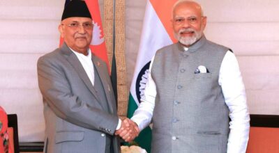 प्रधानमन्त्री ओली र भारतका प्रधानमन्त्रीबीच न्युयोर्कमा भेटवार्ता
