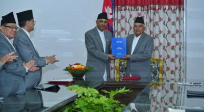 राष्ट्रपति पौडेलसमक्ष लोकसेवा आयोगको प्रतिवेदन पेस